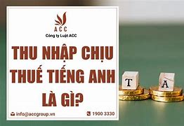 Thu Nhập Thuần Tiếng Anh Là Gì